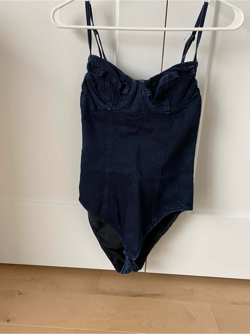 American Apparel Navy Blue One-Piece Bodysuit